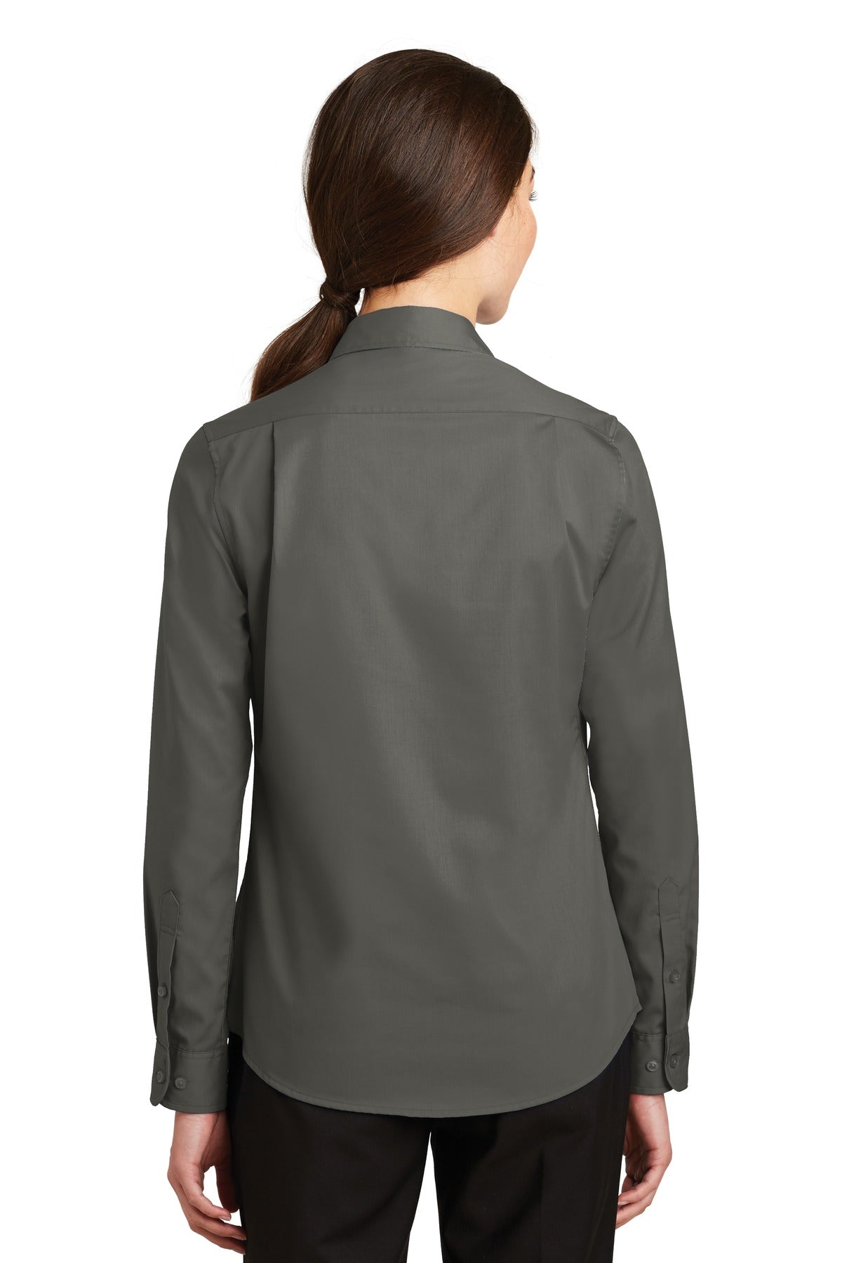 Port Authority Women's SuperPro Twill Shirt - Sterling Grey