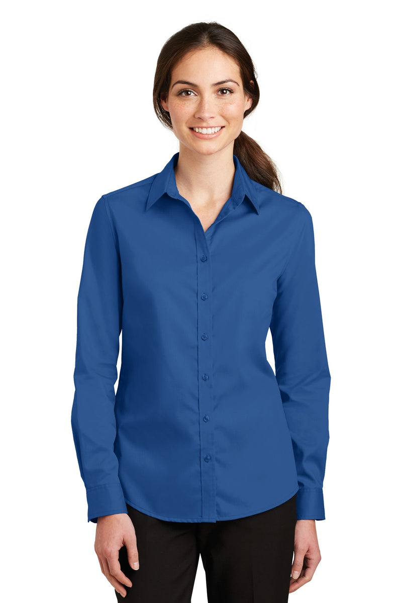 Port Authority Women's SuperPro Twill Shirt - True Blue