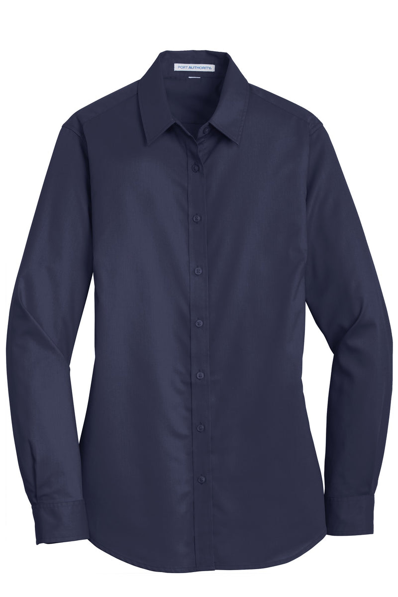 Port Authority Women's SuperPro Twill Shirt - True Navy