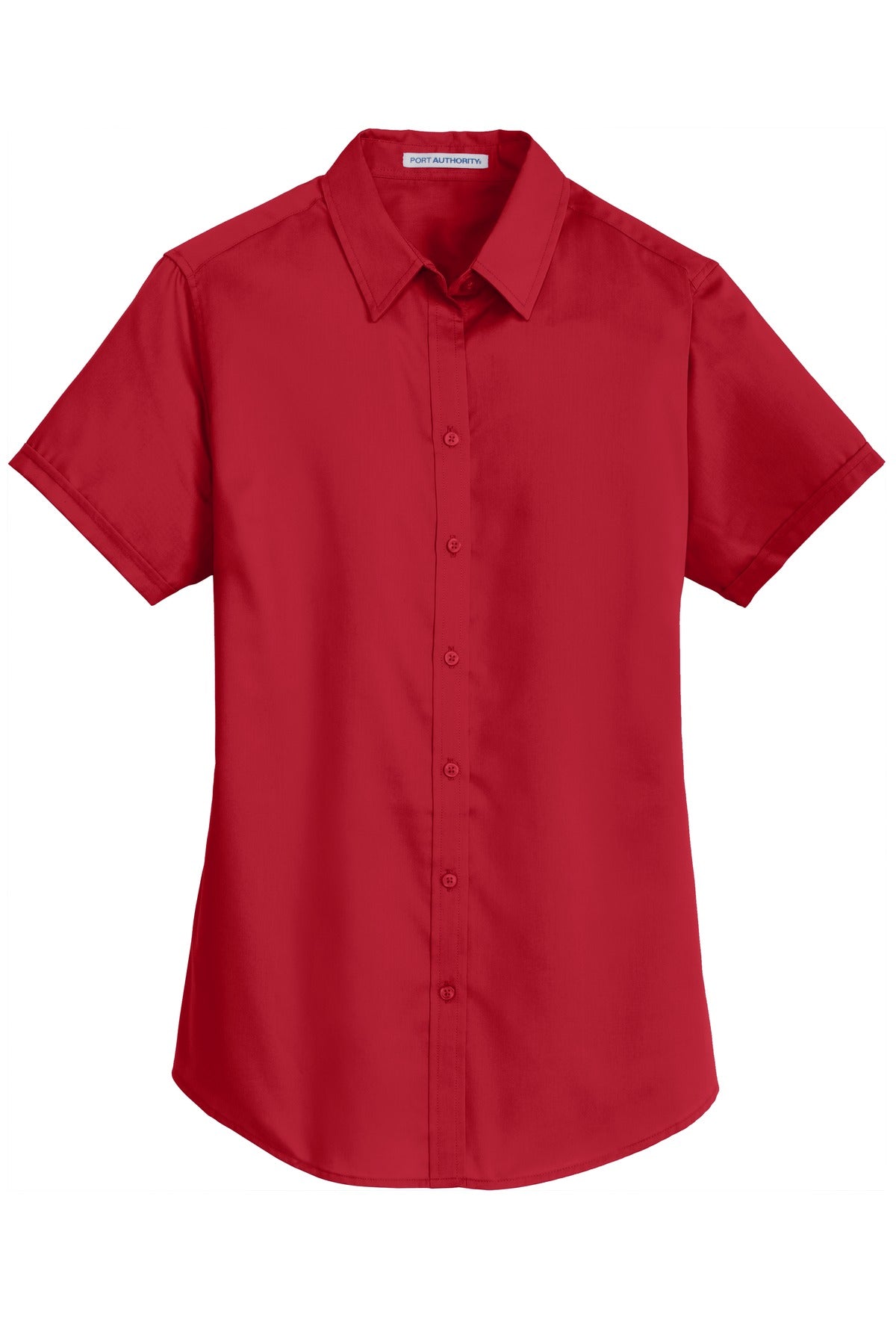 Port Authority Women's Short Sleeve SuperPro Twill Shirt - Rich Red