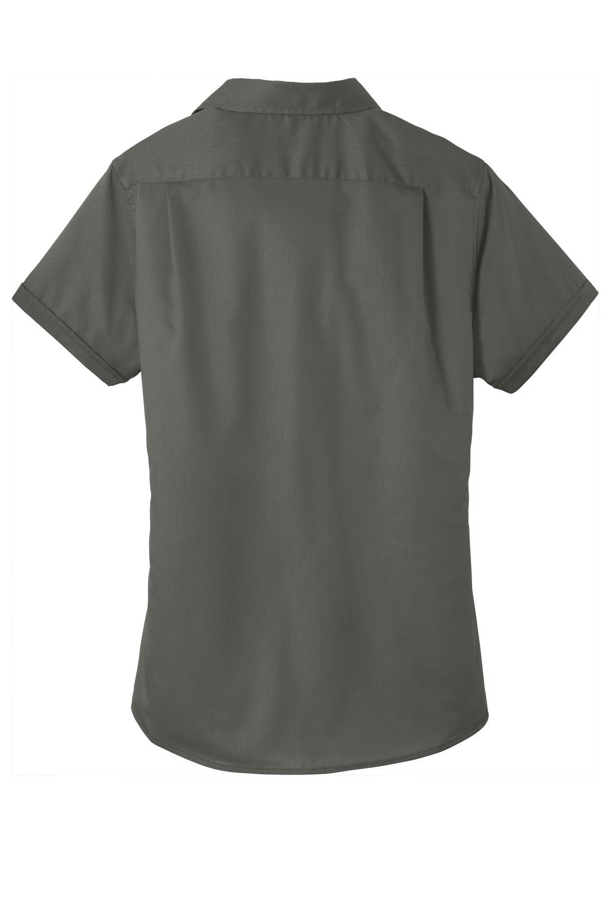 Port Authority Women's Short Sleeve SuperPro Twill Shirt - Sterling Grey