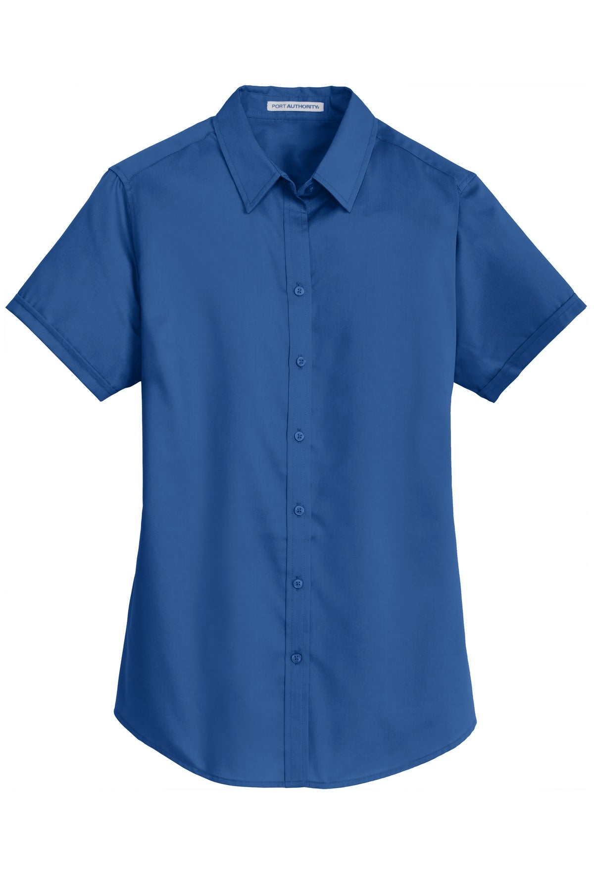 Port Authority Women's Short Sleeve SuperPro Twill Shirt - True Blue