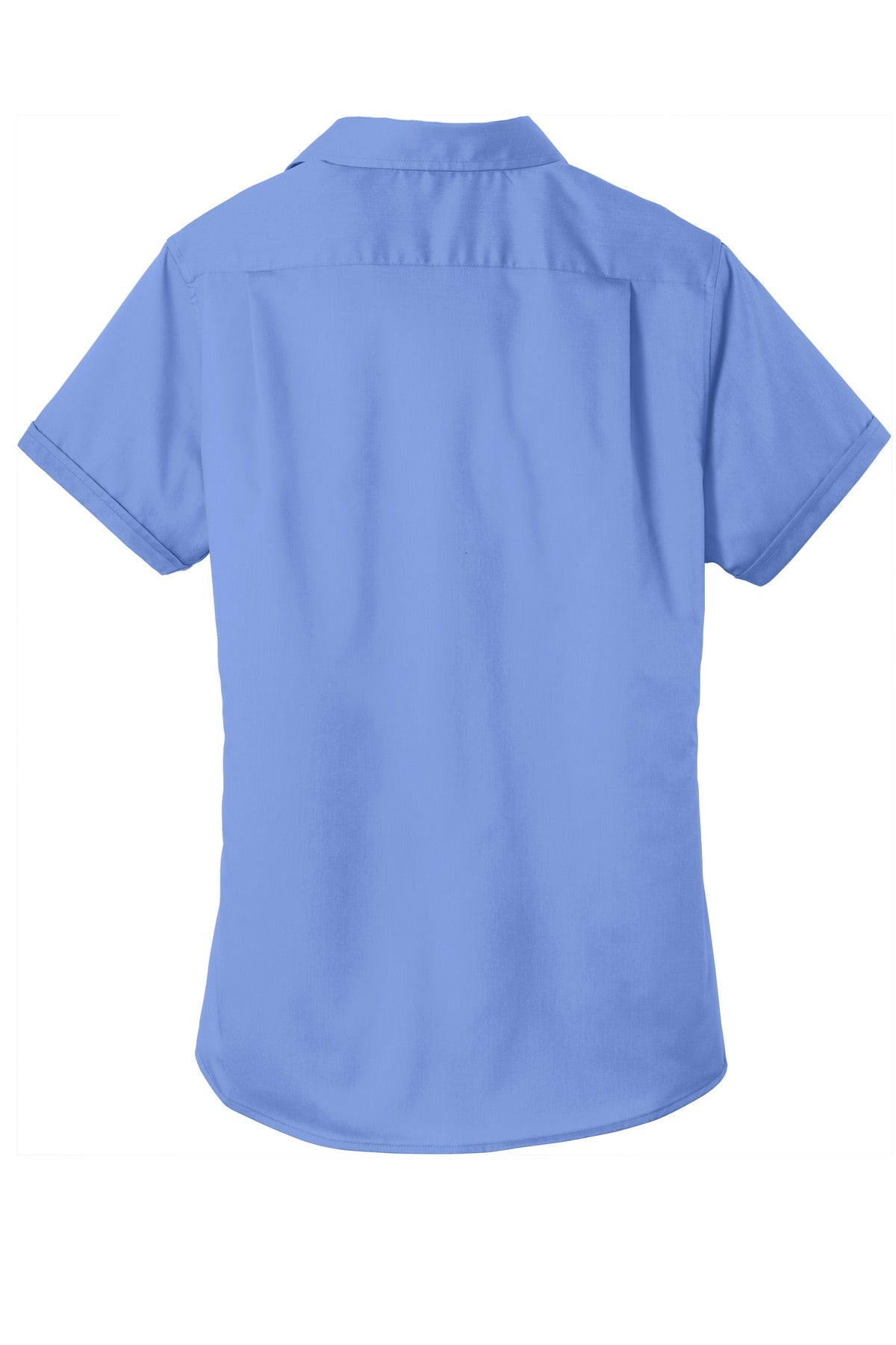 Port Authority Women's Short Sleeve SuperPro Twill Shirt - Ultramarine Blue