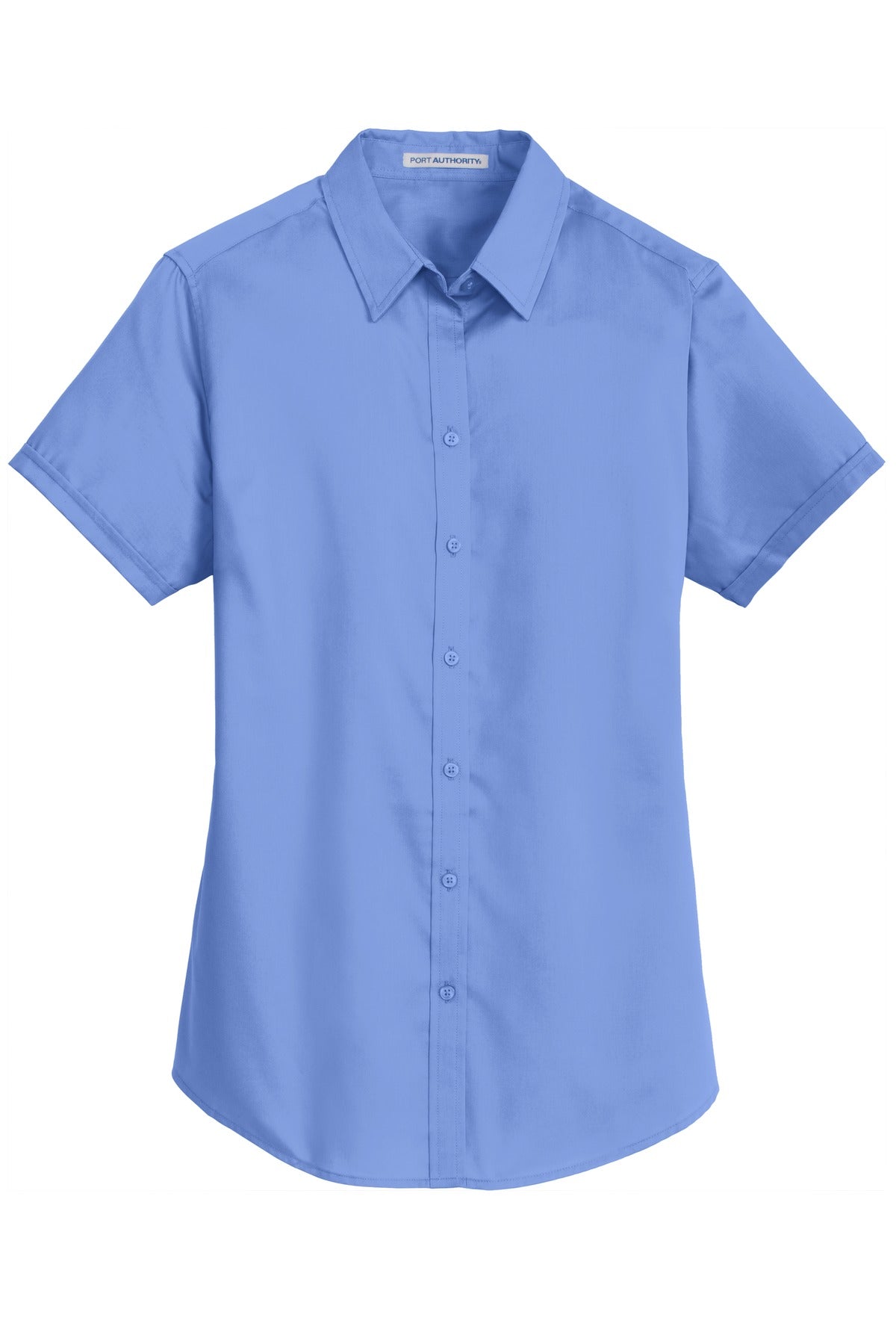 Port Authority Women's Short Sleeve SuperPro Twill Shirt - Ultramarine Blue
