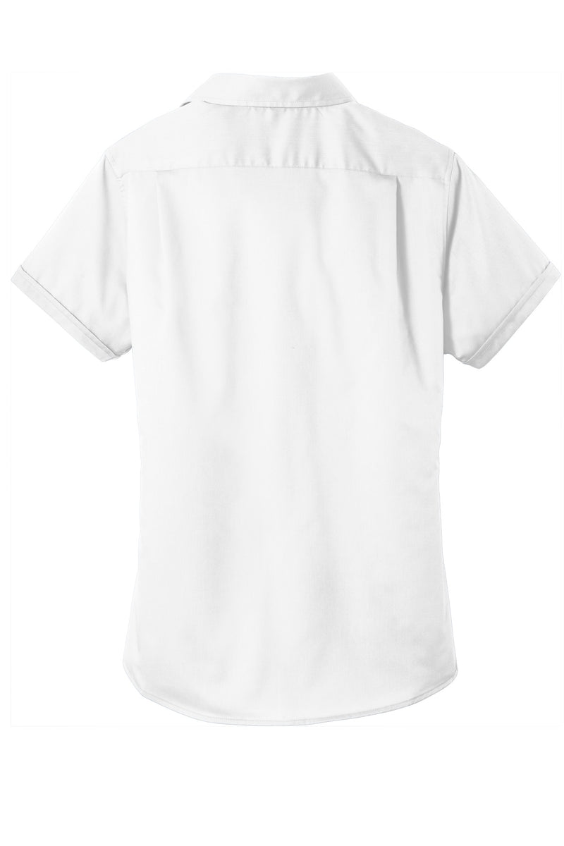 Port Authority Women's Short Sleeve SuperPro Twill Shirt - White