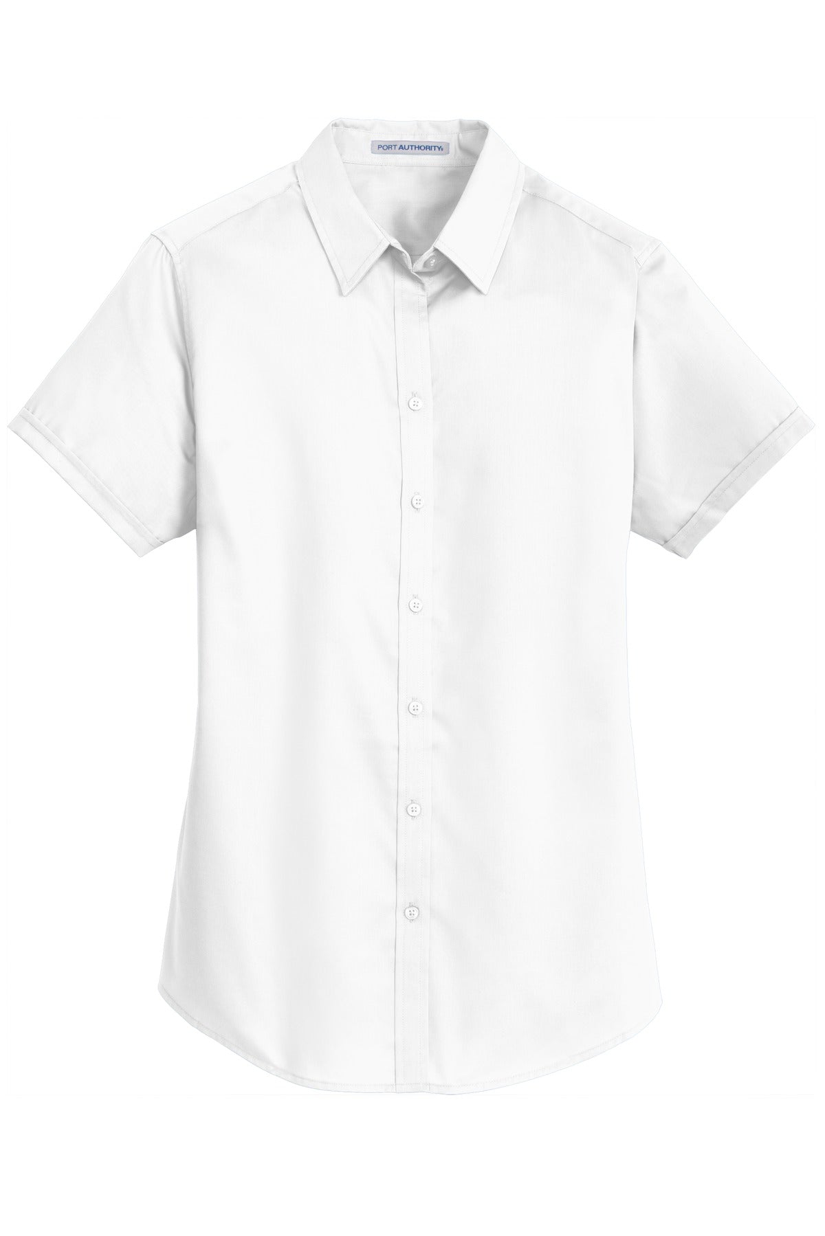 Port Authority Women's Short Sleeve SuperPro Twill Shirt - White