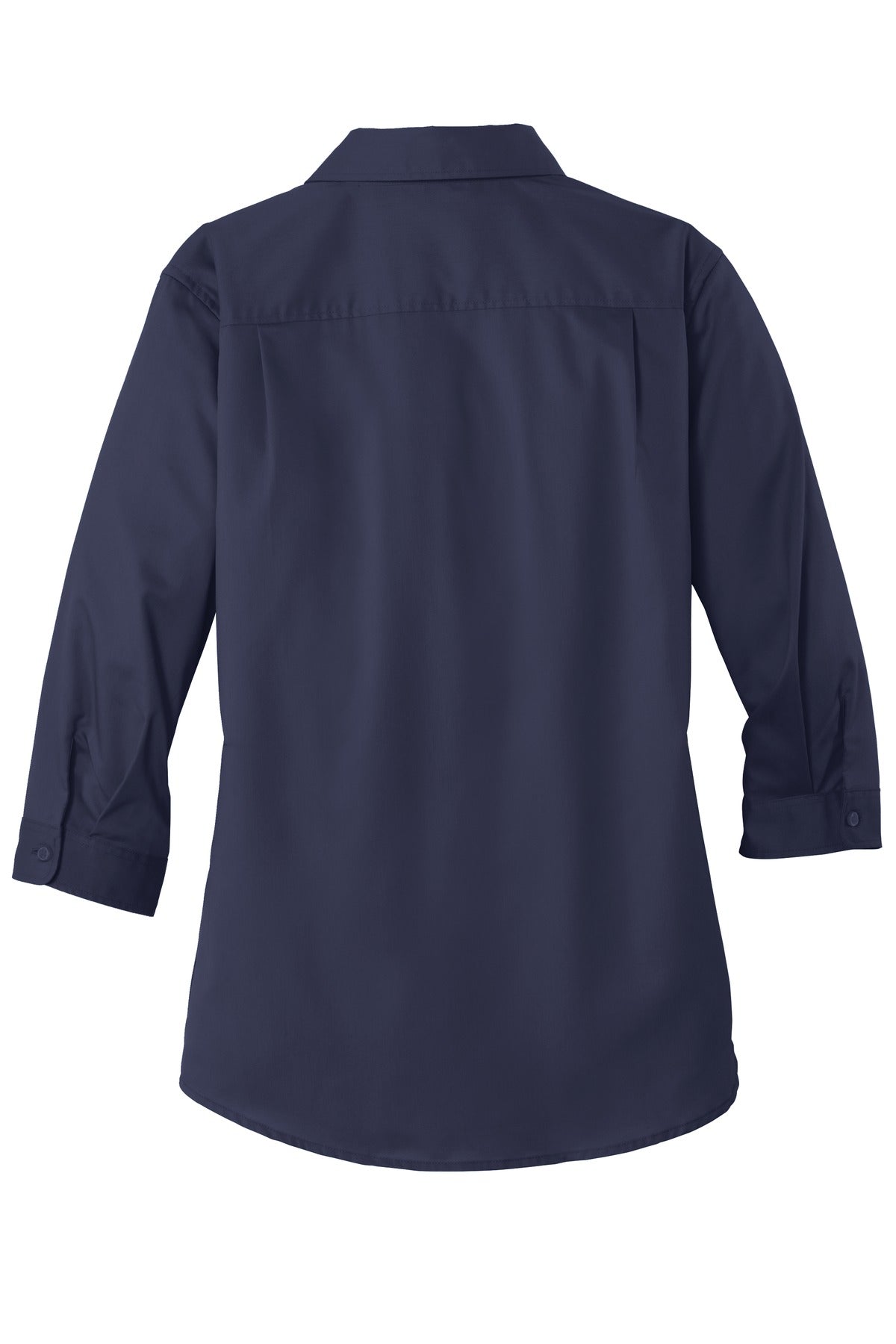 Port Authority Women's 3/4-Sleeve SuperPro Twill Shirt - True Navy