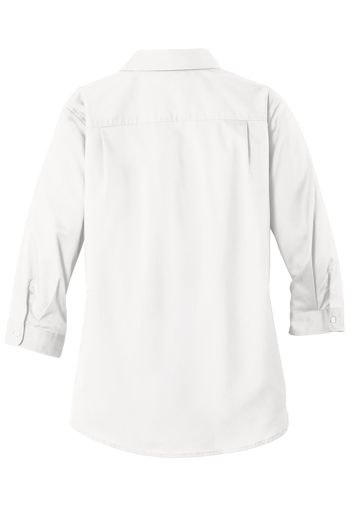 Port Authority Women's 3/4-Sleeve SuperPro Twill Shirt - White