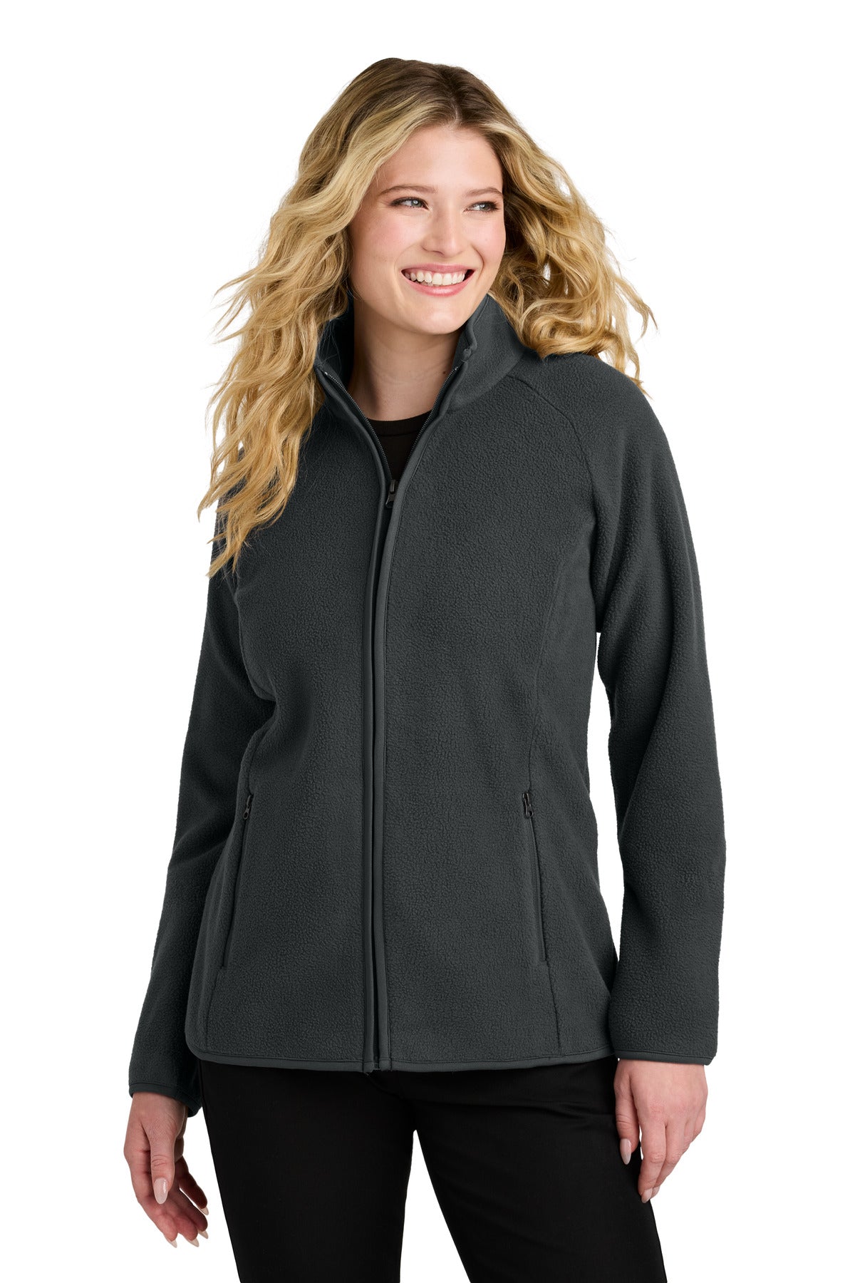 Port Authority Women's C-FREE Raglan Fleece - Grey Steel