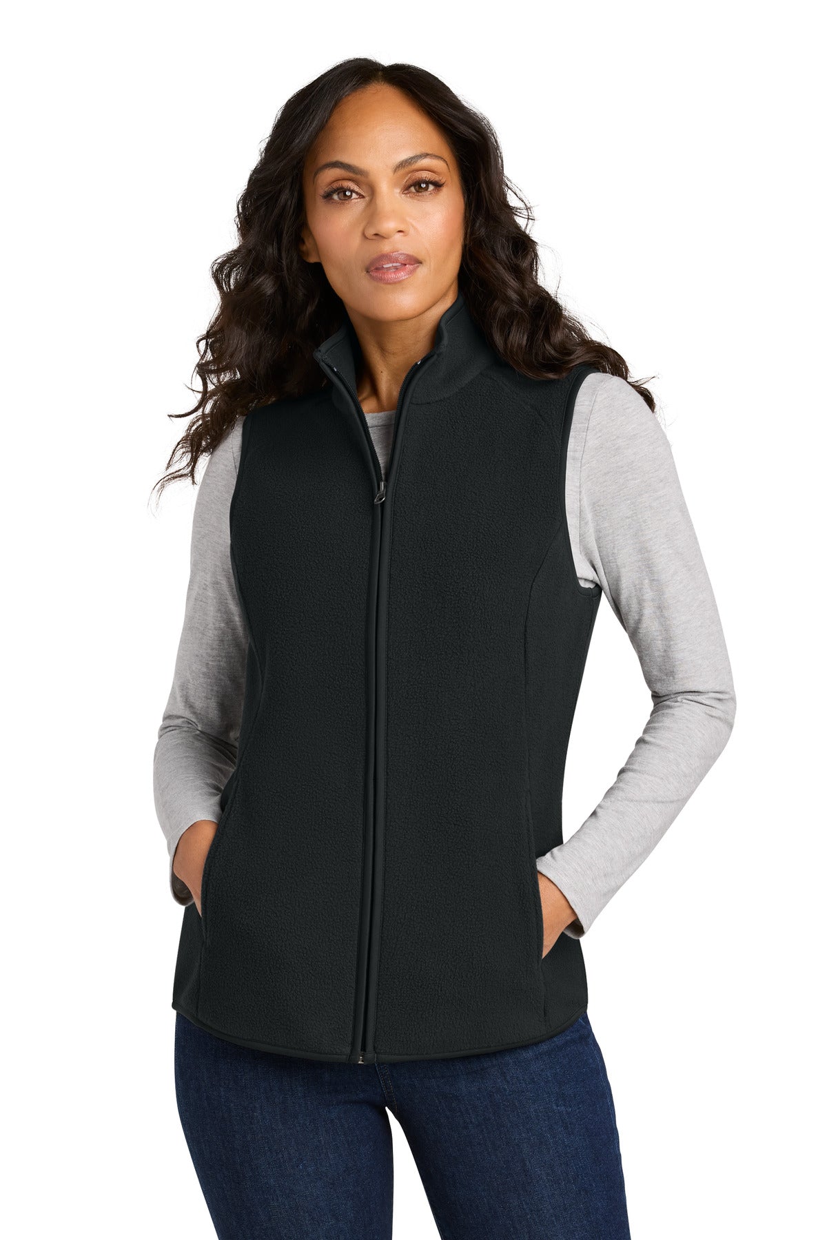 Port Authority Women's C-FREE Fleece Vest - Deep Black