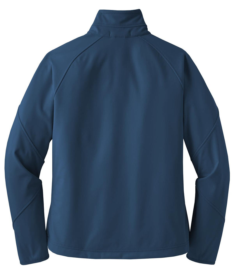 Port Authority Women's Textured Soft Shell Jacket - Insignia Blue