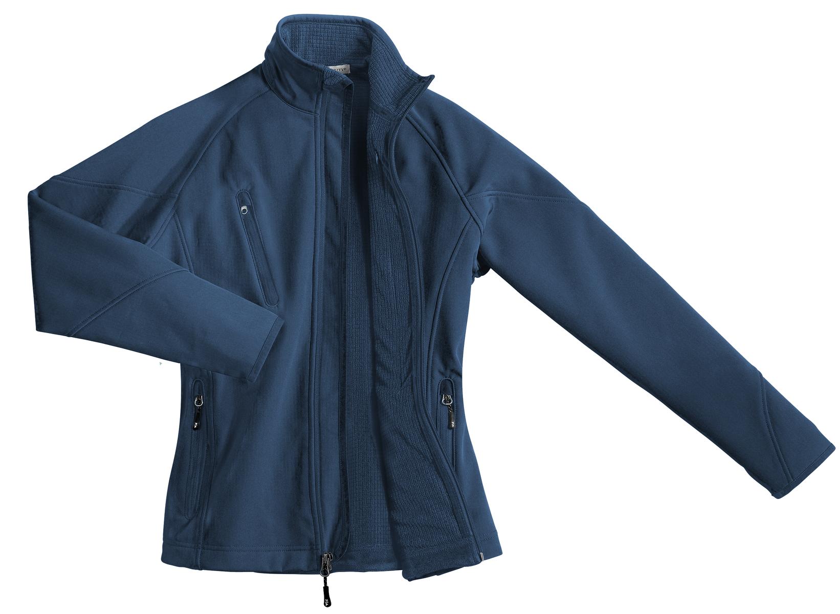 Port Authority Women's Textured Soft Shell Jacket - Insignia Blue