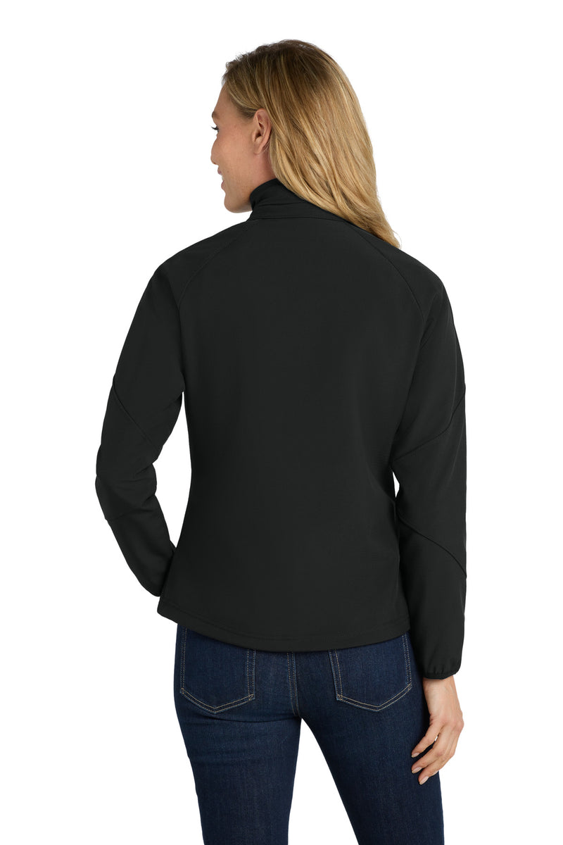 Port Authority Women's Textured Soft Shell Jacket - Black