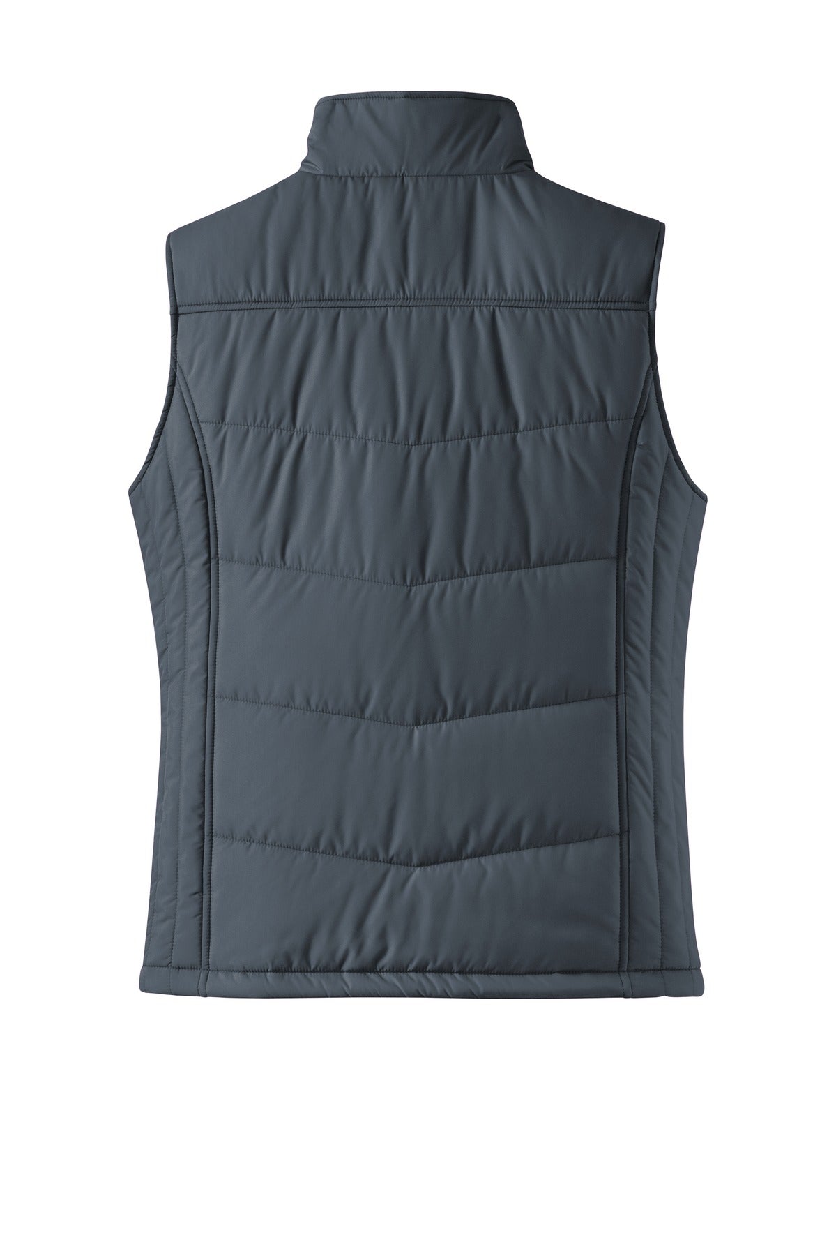 Port Authority Women's Puffy Vest - Dark Slate/ Black