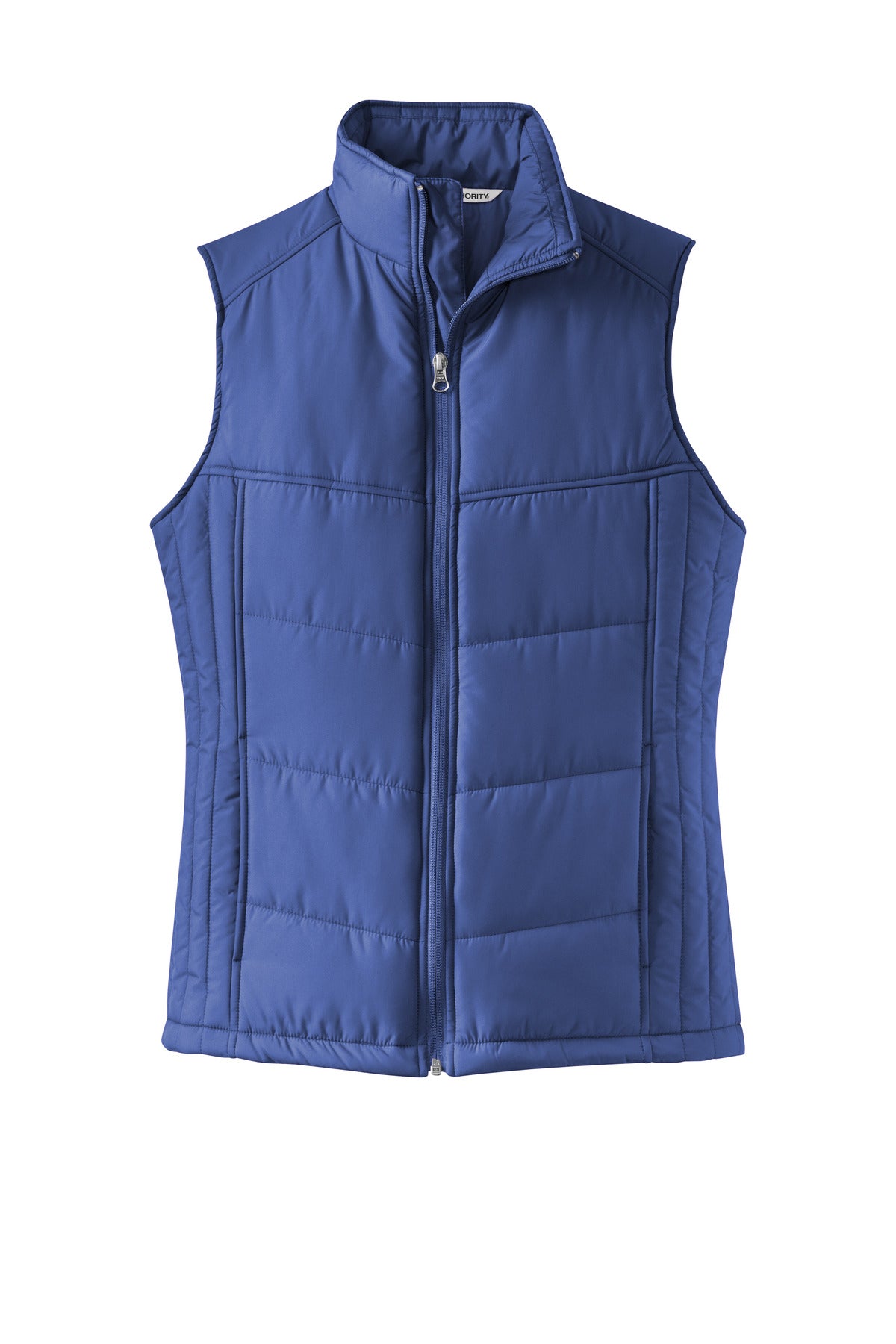 Port Authority Women's Puffy Vest - Mediterranean Blue/ Black