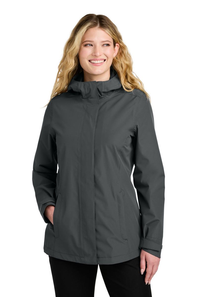 Port Authority Women's C-FREE Rain Jacket - Grey Steel