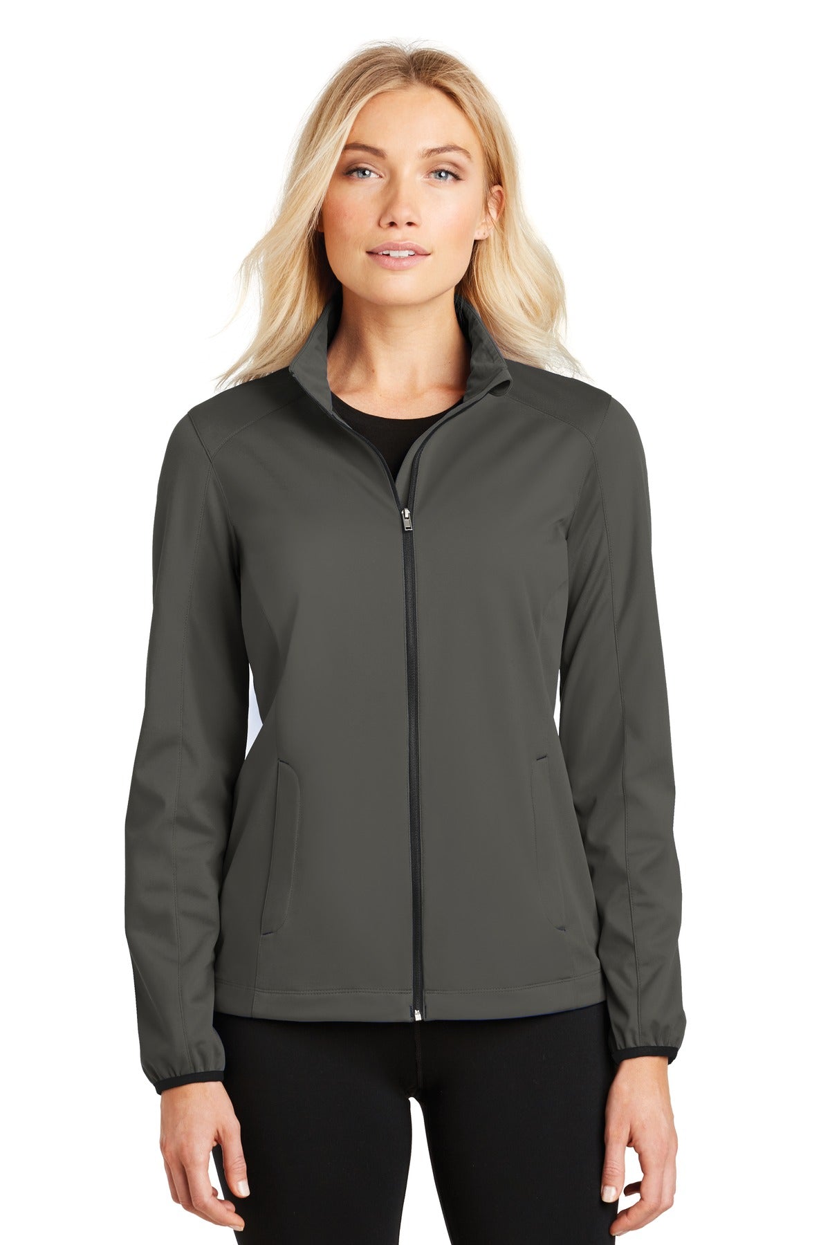 Port Authority Women's Active Soft Shell Jacket - Grey Steel