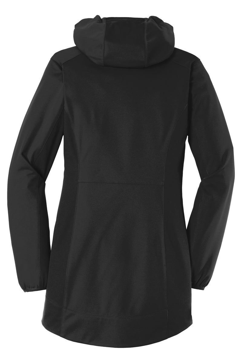 Port Authority Women's Active Hooded Soft Shell Jacket - Deep Black