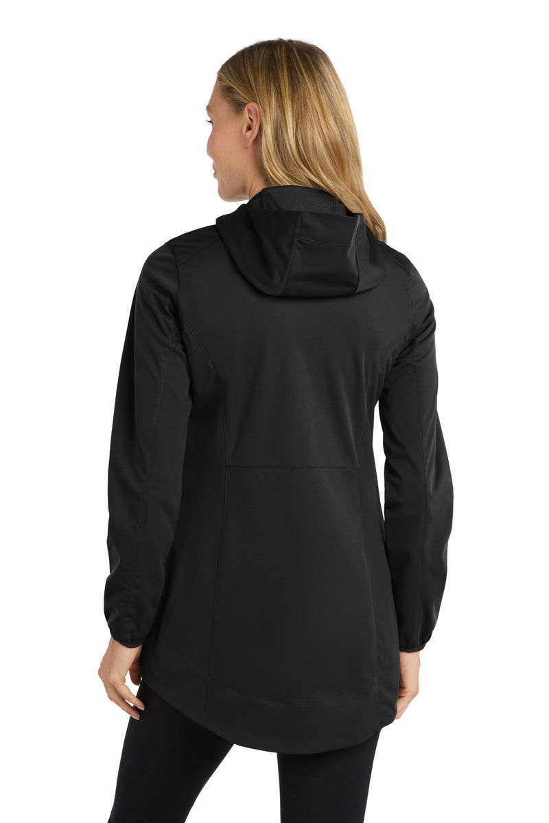 Port Authority Women's Active Hooded Soft Shell Jacket - Deep Black