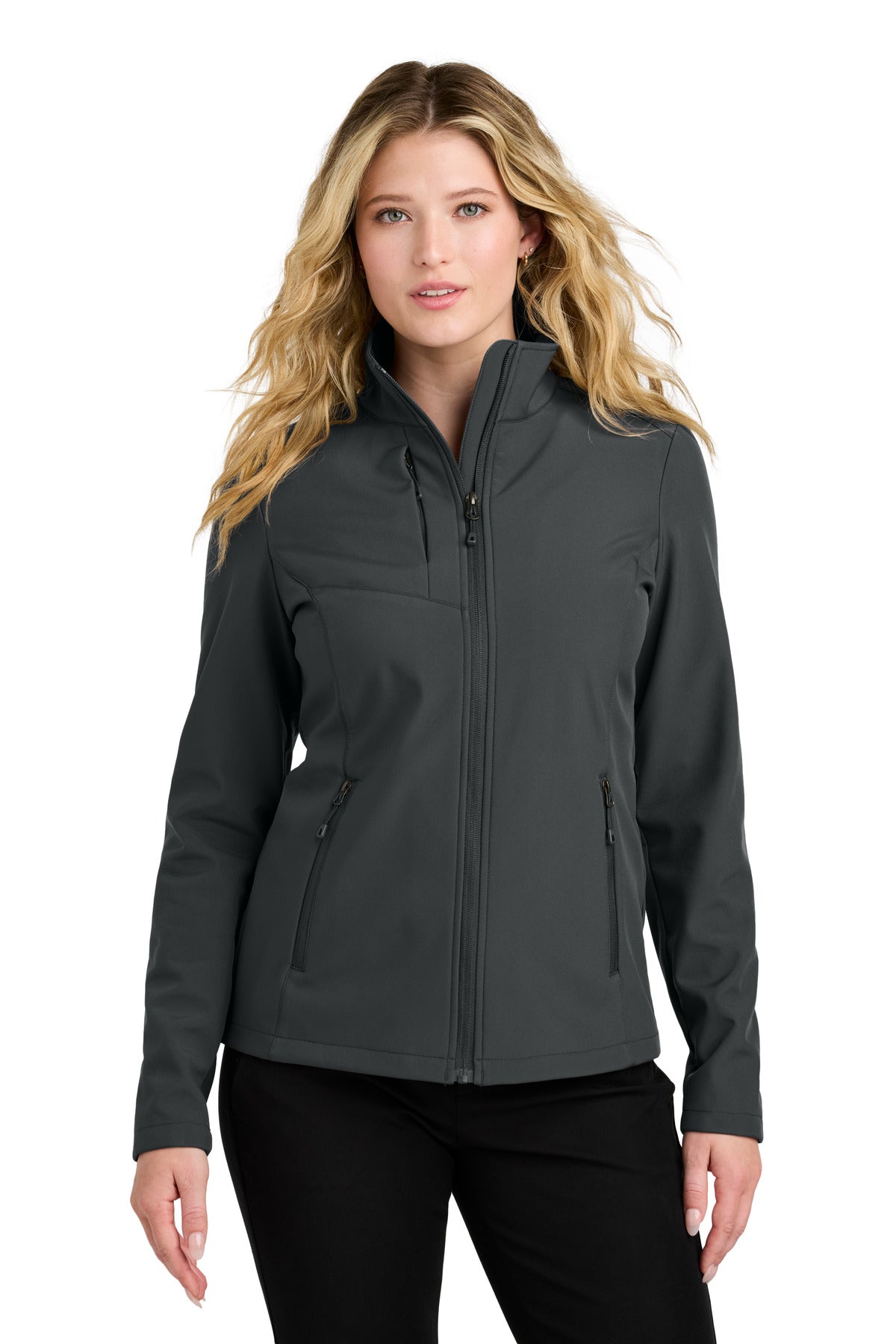 Port Authority Women's C-FREE Core Soft Shell - Grey Steel