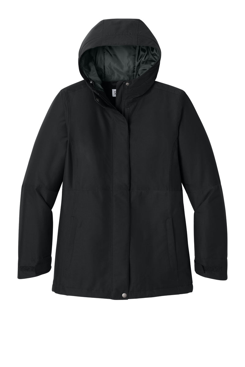 Port Authority Women's Insulated Heavy Ripstop Jacket - Deep Black