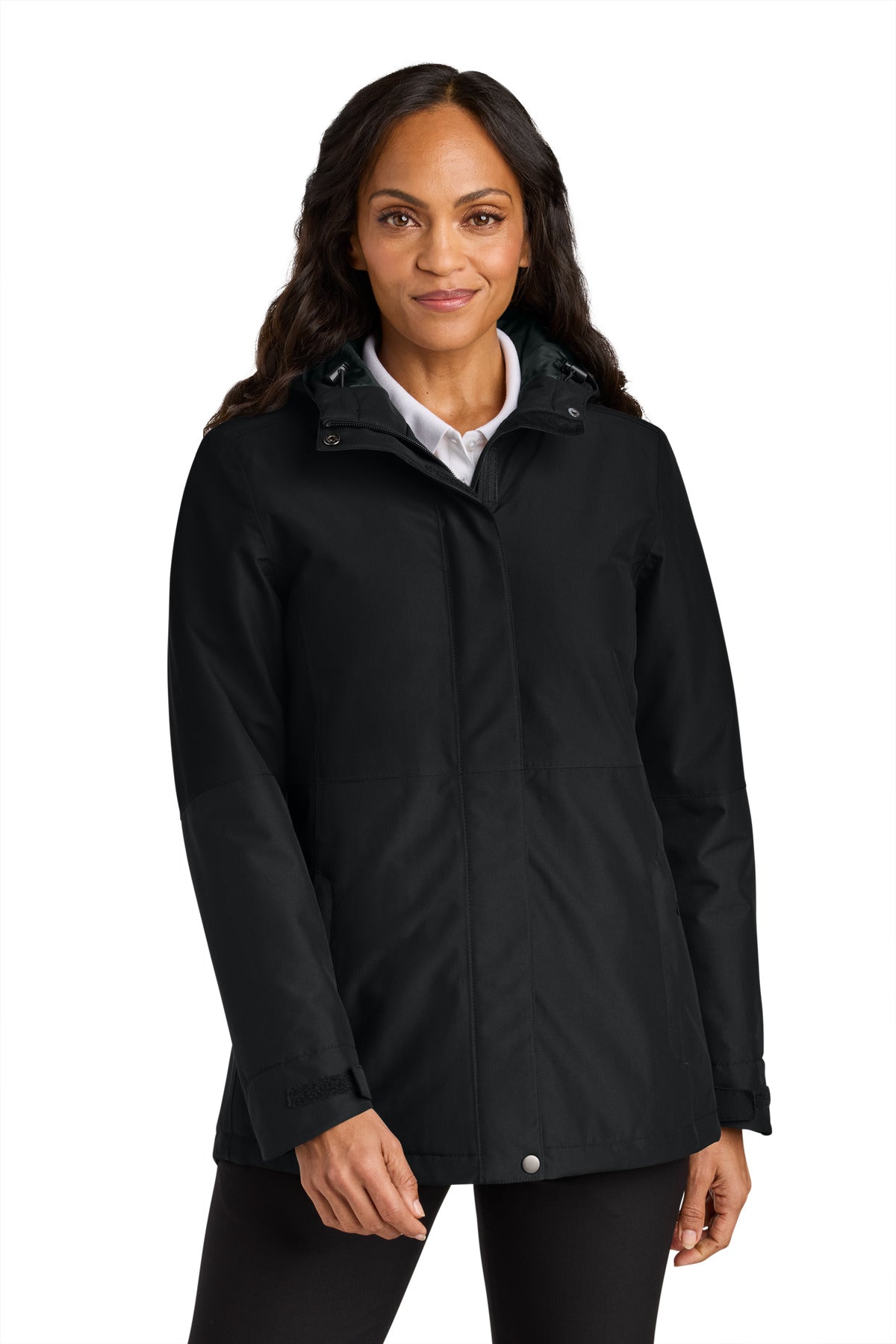 Port Authority Women's Insulated Heavy Ripstop Jacket - Deep Black