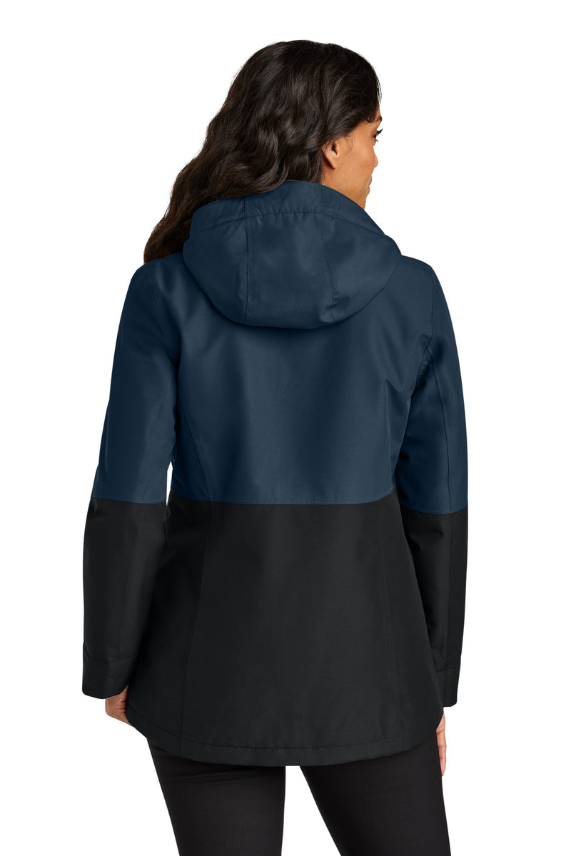Port Authority Women's Insulated Heavy Ripstop Jacket - Dress Blue Navy/ Deep Black