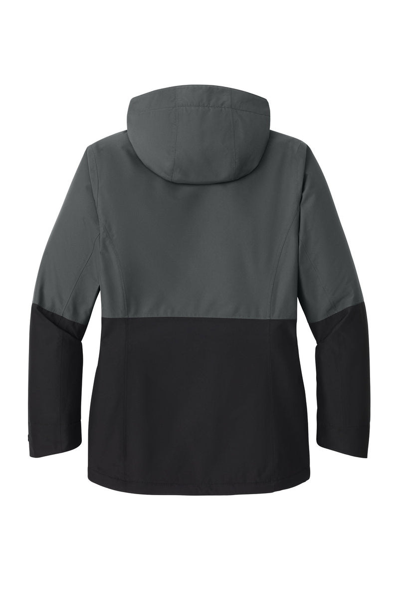Port Authority Women's Insulated Heavy Ripstop Jacket - Grey Steel/ Deep Black