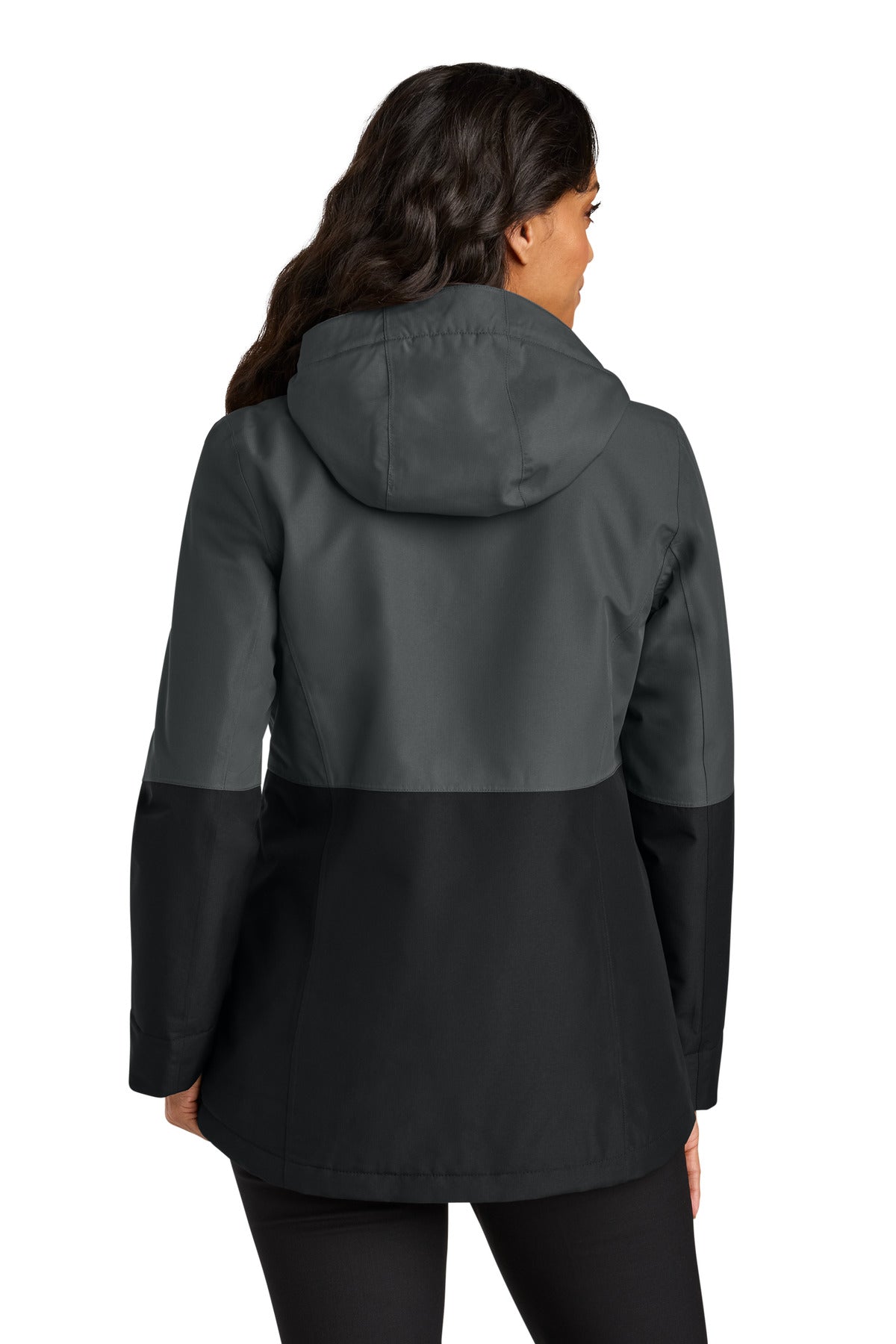 Port Authority Women's Insulated Heavy Ripstop Jacket - Grey Steel/ Deep Black