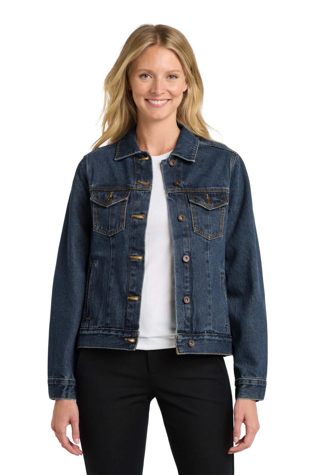 Port Authority Women's Denim Jacket - Denim Blue