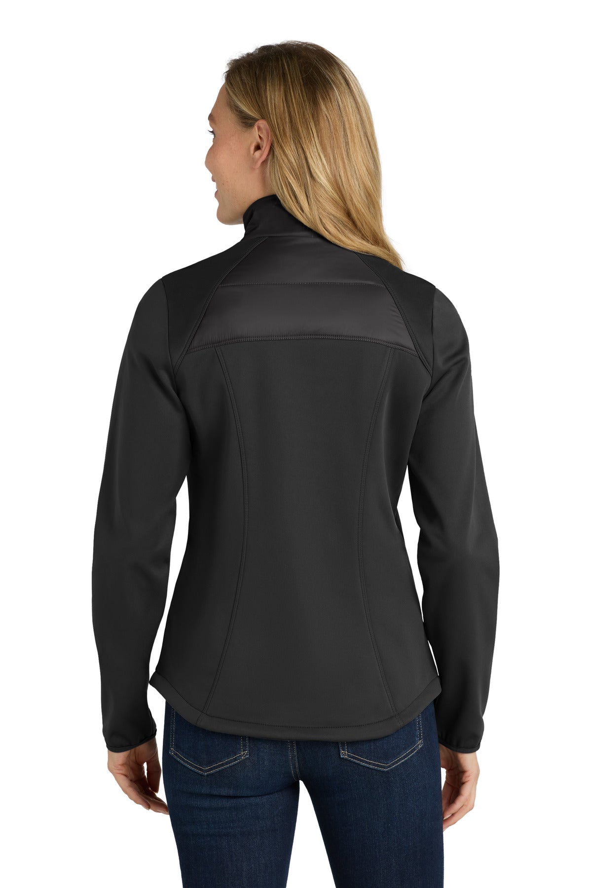 Port Authority Women's Hybrid Soft Shell Jacket - Deep Black