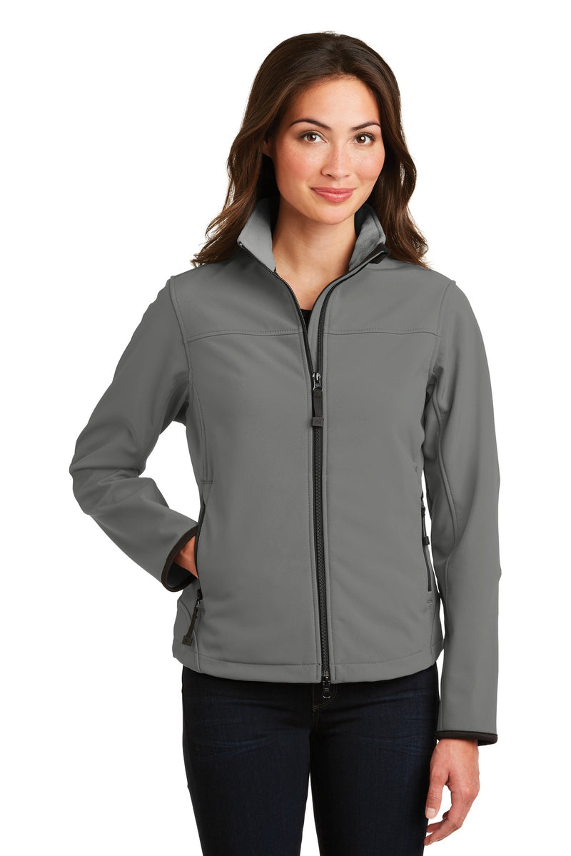 Port Authority Women's Glacier Soft Shell Jacket - Smoke Grey/ Chrome