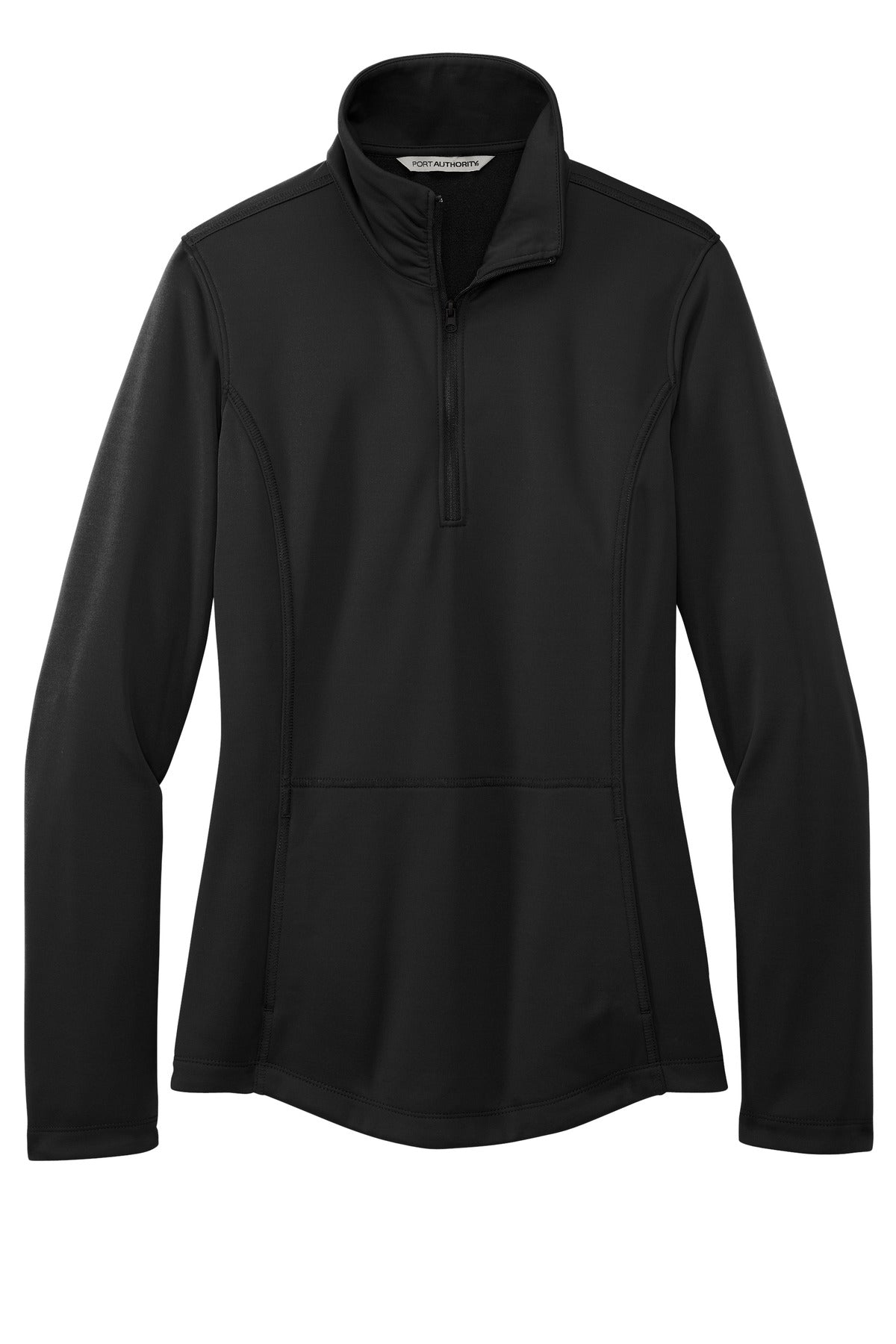Port Authority Women's Smooth Fleece 1/4-Zip - Deep Black