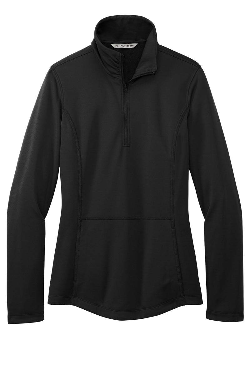 Port Authority Women's Smooth Fleece 1/4-Zip - Deep Black