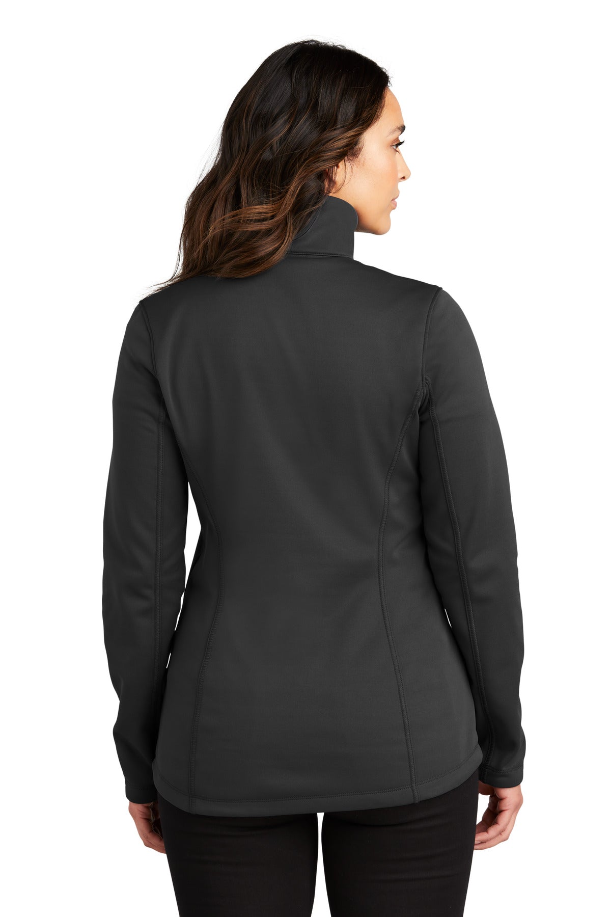 Port Authority Women's Smooth Fleece 1/4-Zip - Deep Black