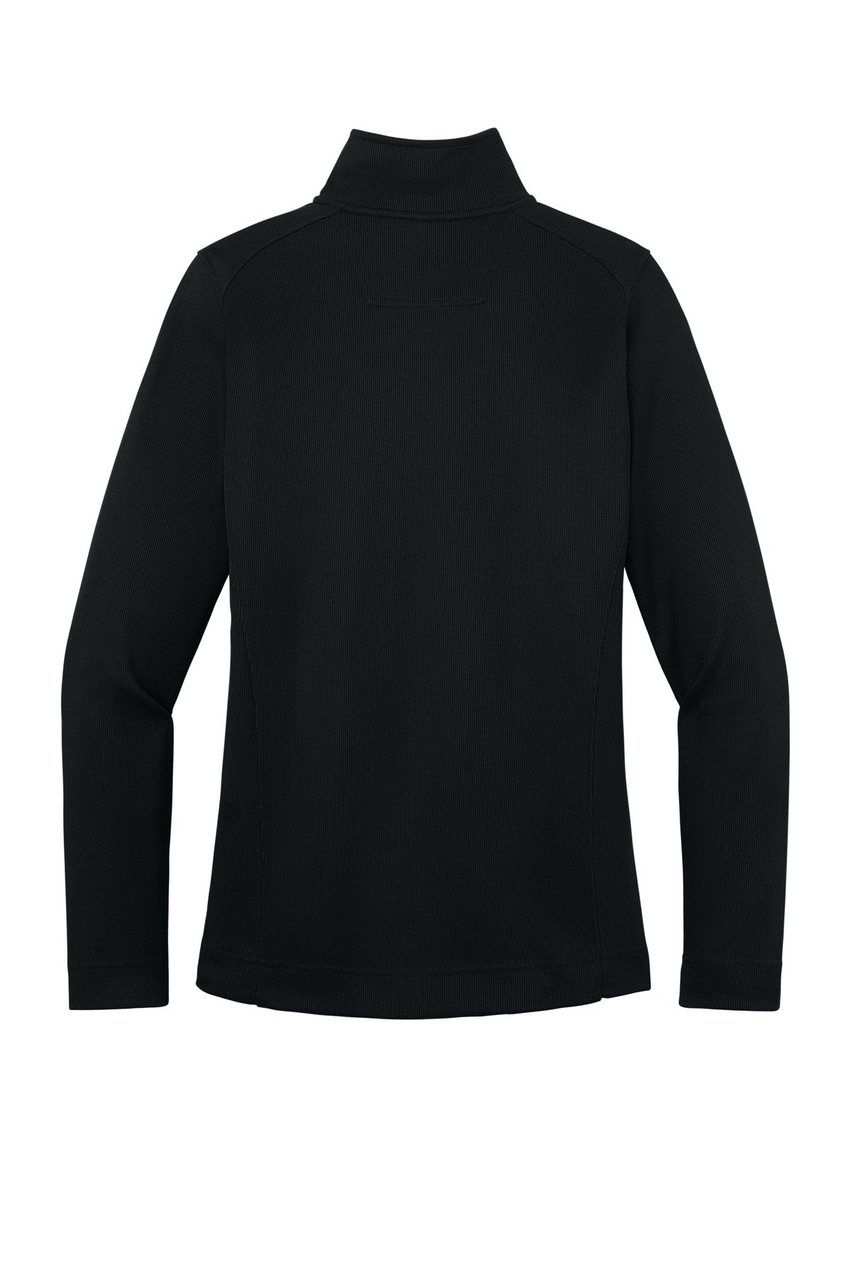 Port Authority Women's Vertical Texture Full-Zip Jacket - Black/ Iron Grey