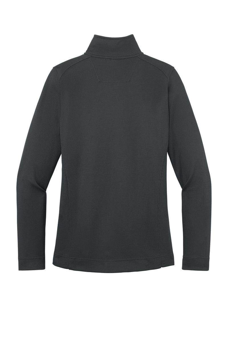 Port Authority Women's Vertical Texture Full-Zip Jacket - Iron Grey/ Black