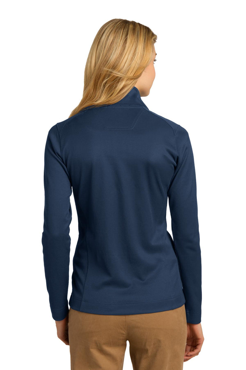 Port Authority Women's Vertical Texture Full-Zip Jacket - Regatta Blue/ Iron Grey