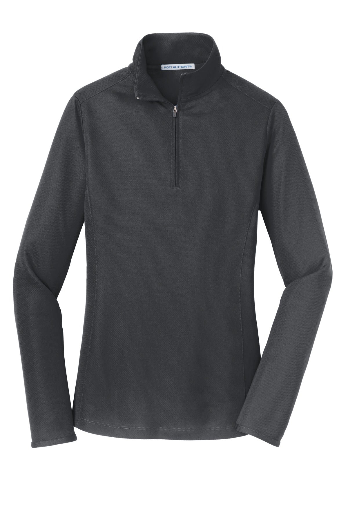 Port Authority Women's Pinpoint Mesh 1/2-Zip - Battleship Grey
