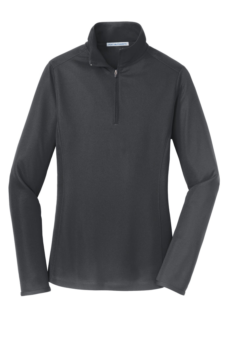 Port Authority Women's Pinpoint Mesh 1/2-Zip - Battleship Grey