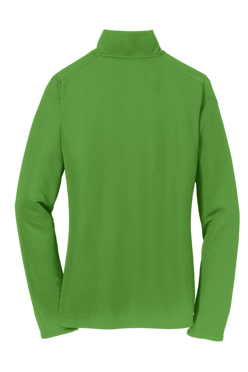 Port Authority Women's Pinpoint Mesh 1/2-Zip - Treetop Green