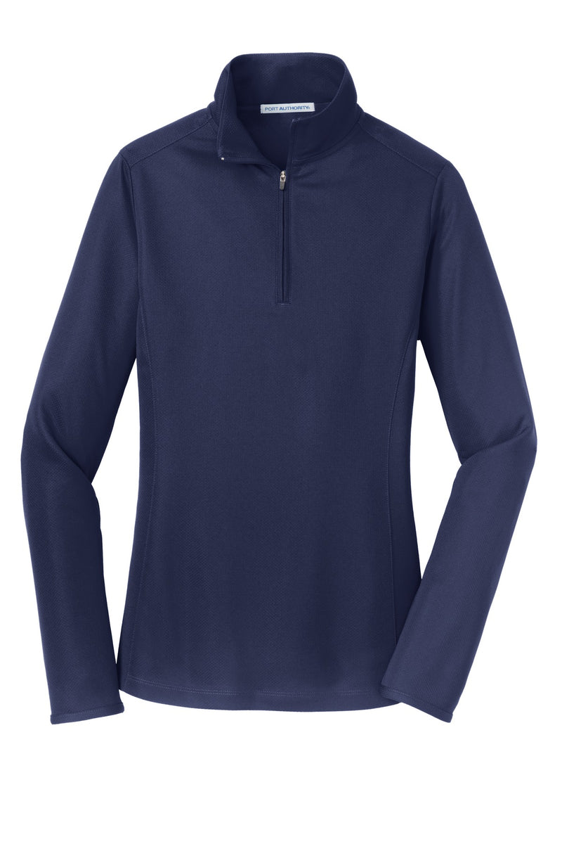 Port Authority Women's Pinpoint Mesh 1/2-Zip - True Navy