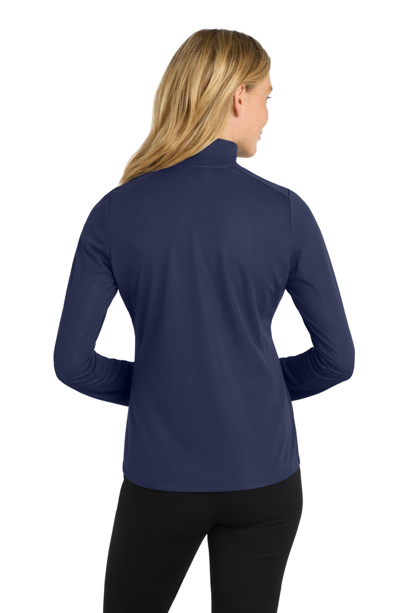 Port Authority Women's Pinpoint Mesh 1/2-Zip - True Navy