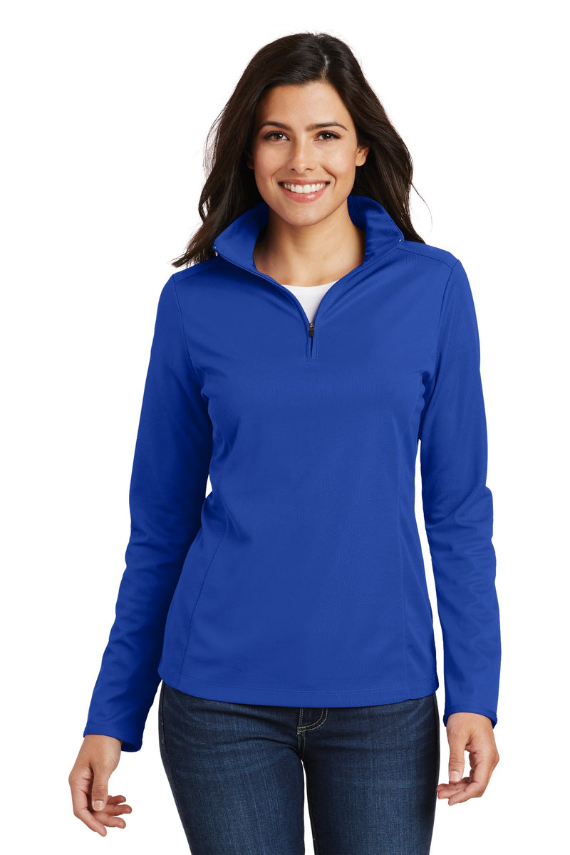 Port Authority Women's Pinpoint Mesh 1/2-Zip - True Royal