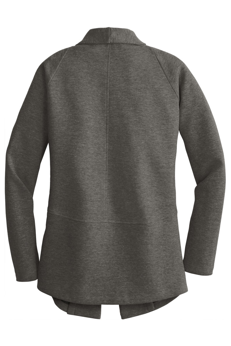 Port Authority Women's Interlock Cardigan - Charcoal Heather/ Medium Heather Grey