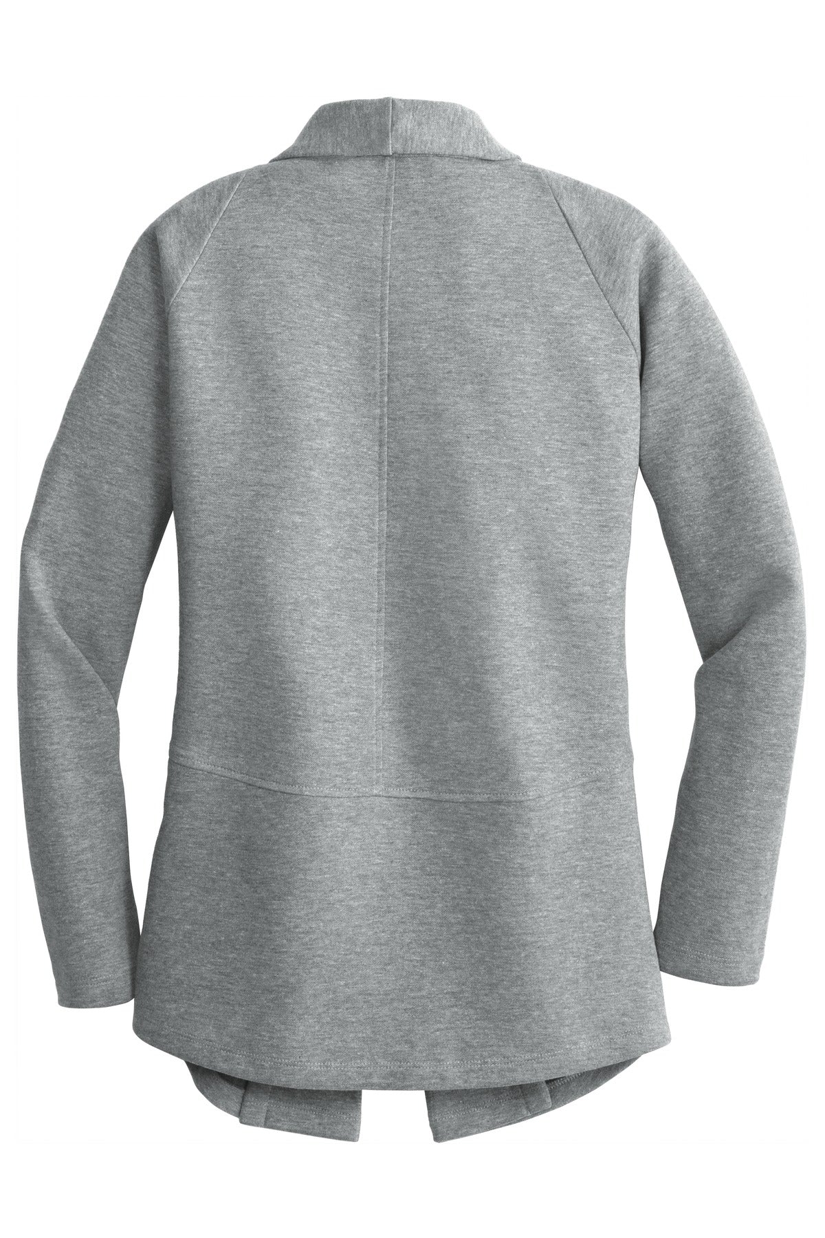 Port Authority Women's Interlock Cardigan - Medium Heather Grey/ Charcoal Heather