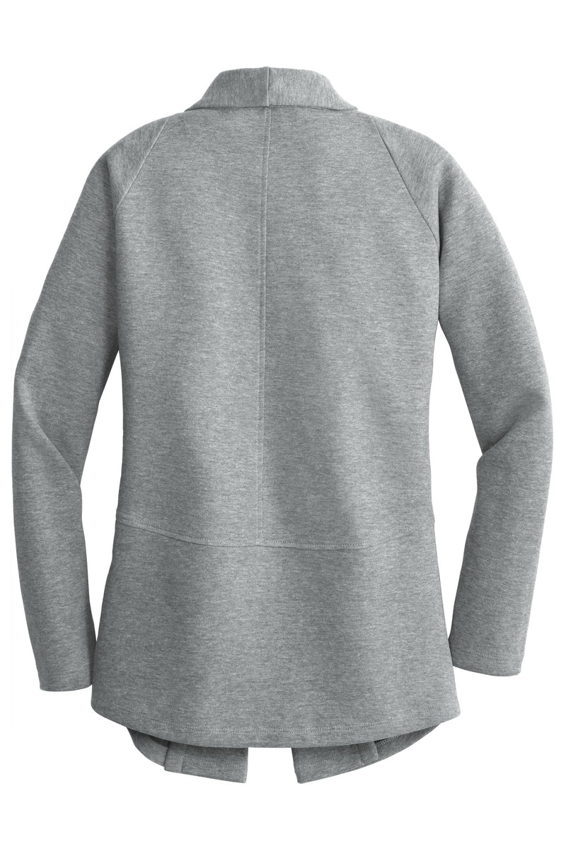 Port Authority Women's Interlock Cardigan - Medium Heather Grey/ Charcoal Heather