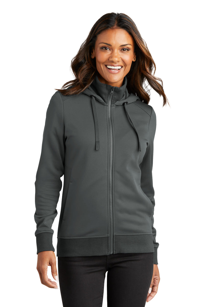 Port Authority Women's Smooth Fleece Hooded Jacket - Graphite