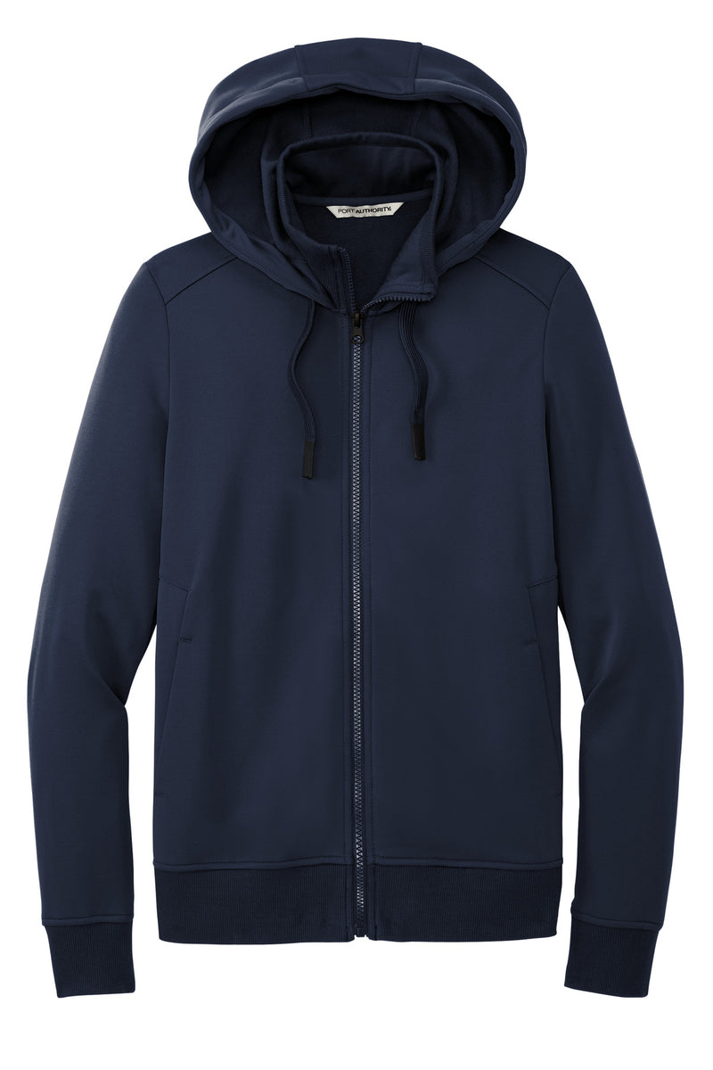 Port Authority Women's Smooth Fleece Hooded Jacket - River Blue Navy