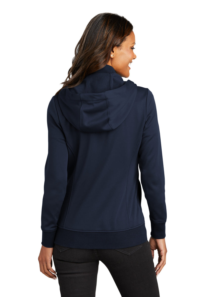 Port Authority Women's Smooth Fleece Hooded Jacket - River Blue Navy